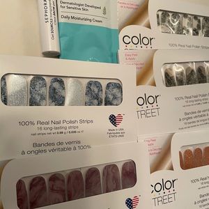 Color street bundle +Sephora brow gel+free sample